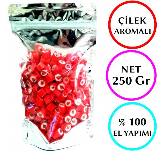 ÇİLEK DESENLİ AKİDE ŞEKERİ 250 GR